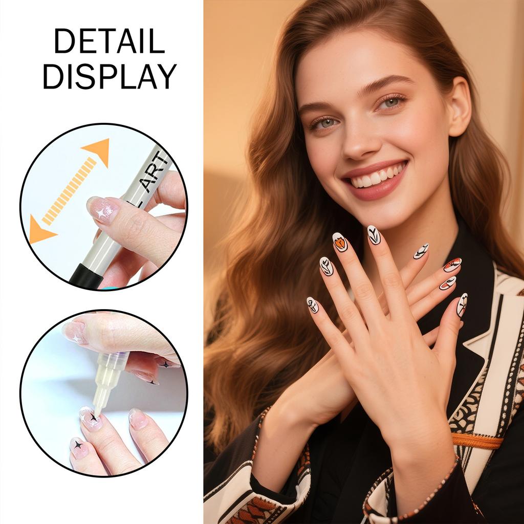 Drawing Pen  Nail Painting Pen  DIY   Quick-drying  Colored Pen For Drawing Flowers And Outlining  12 Colors36ml