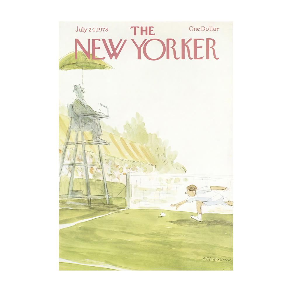 Poster Rivista New Yorker Pittura su Tela Impermeabile Decorazione Caffè Bar Casa Adatto per Soggiorno Camera da Letto 50x75cm