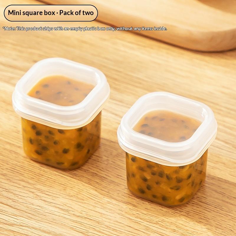 Kitchen Spice Seasoning Storage Jar Mini Freezer Box Food Fresh-keeping Container Leak-proof With Lid Sauce Jam Preservation Box