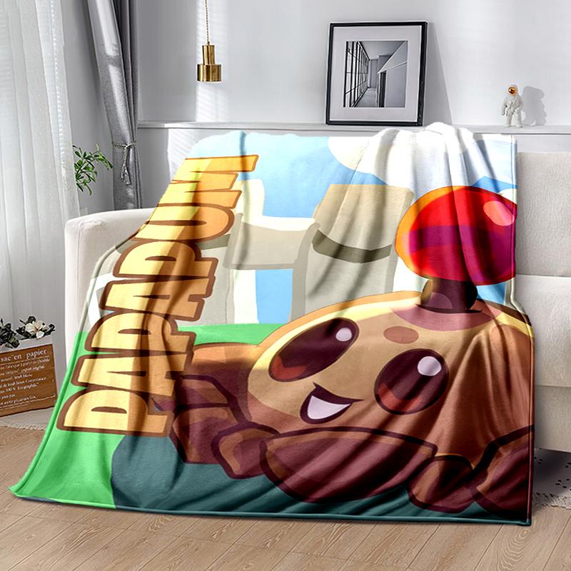 1pc Blanket Plants vs. Zombies Print Design, Lightweight Blanket for Sofa, Bed- Soft &Warm, Gift for All Seasons like Christmas, Halloween