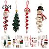 Stocking Stuffer for Adults Crochet Doll Spiral Ornament DIY Kit, Holiday Craft Set with Soft Yarn, Beads, Christmas Tree Hanging Window Wall Cabinet