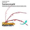 1:32 Concrete Pump Truck Toy Car Diecast Meatl Vehicle Model Pull Back Sound & Light Miniature Collection Gift For Boy Kid