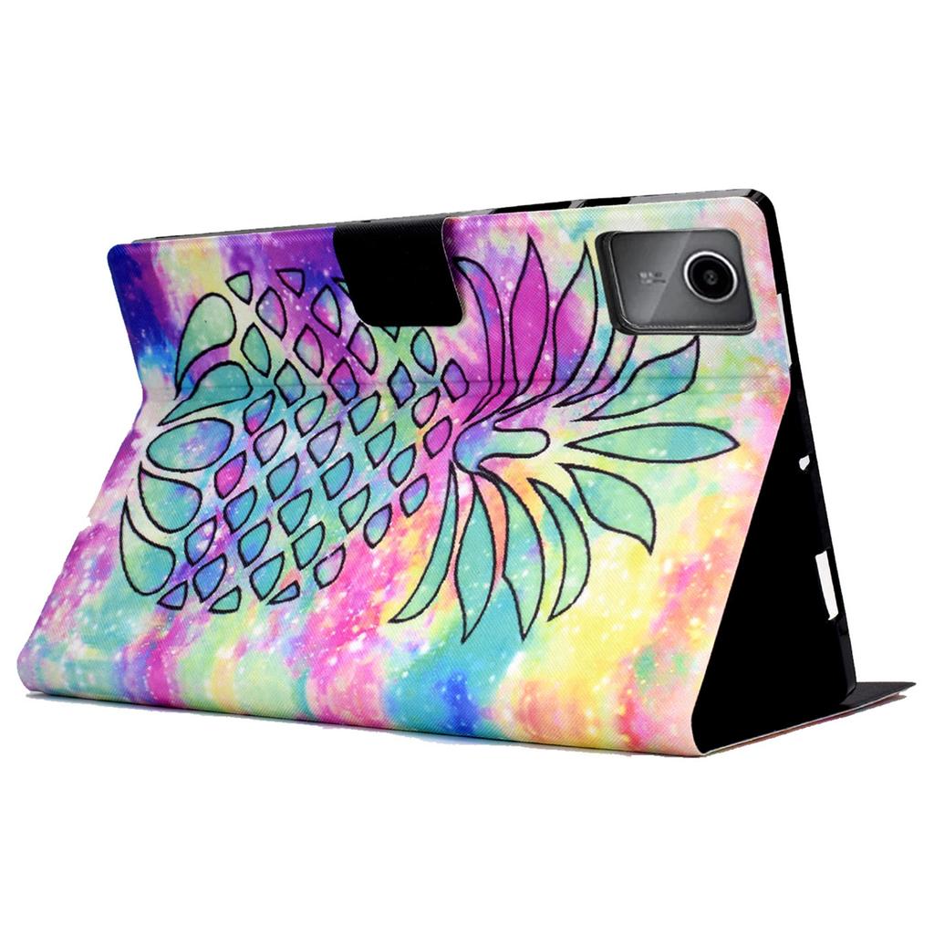 A2 Für Lenovo Tab M11/Xiaoxin Pad 11 2024 Lederhülle Musterbedruckt Kartenfächer Tablet-Abdeckung