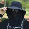 1Pcs Full Face Cover Fishing Hat Sun Cap Summer Hat Outdoor Anti UV Hiking Hat  Women Men