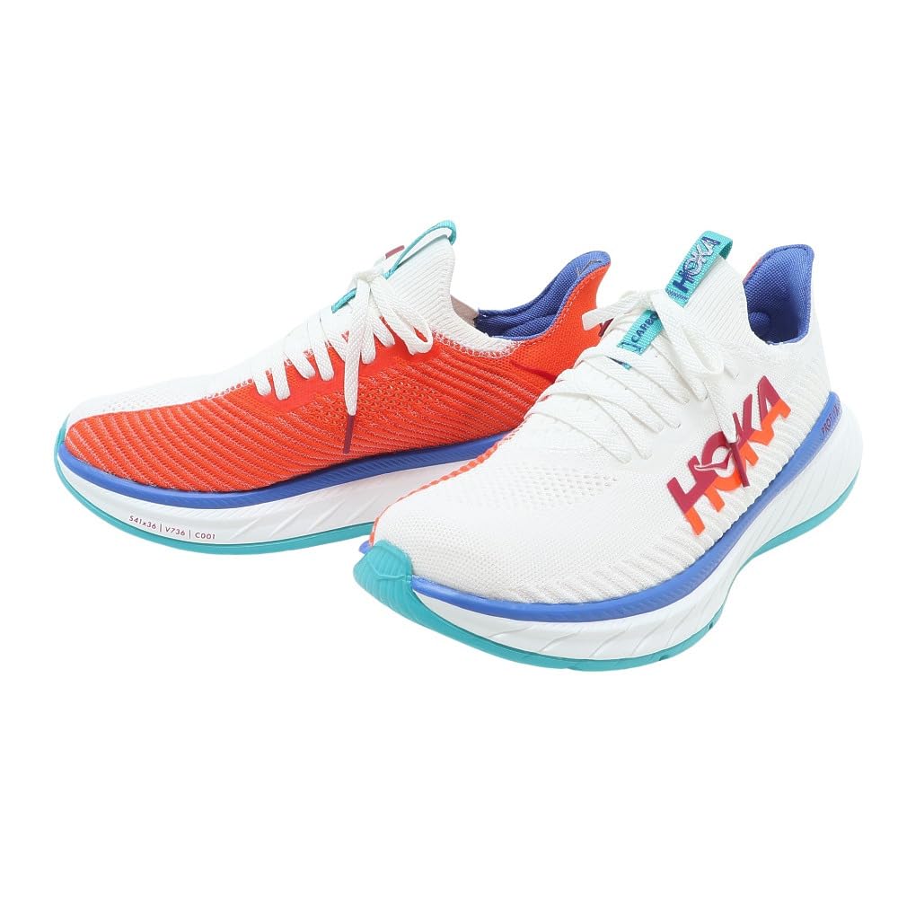 HOKA ONE ONE M CARBON X 3 HVIT/FLAMME 26.5CM
