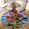 1pc Power Rangers Round Carpet - Anime Design Office Chair Mat, Non-Slip Rug for Home Decor, Living Room, Bedroom, Game Room, Gift Idea.J009