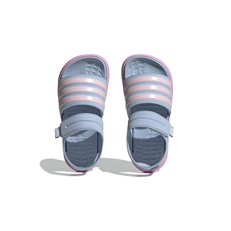adidas Duramo Sandals Slides Comfortable Slip Resistant Abrasion Resistant Children's Sandals Blue Pink Kids' HP5834
