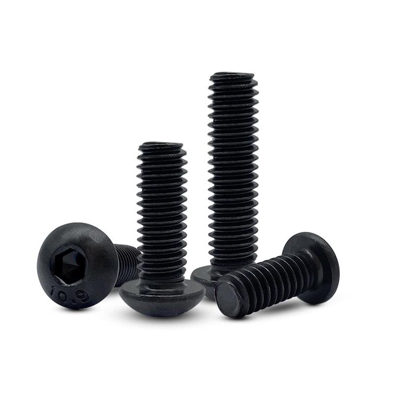 High-Strength Hardened Imperial Hex Socket Head Cap Screw, Round Head, 3/16" X 1/4" Bolt, 5/16" X 3/8".