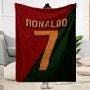 Ronaldo's Legendary Number 7 Blanket Comfortable Suitable for Bedding Chair Couch for All Occasions Stylish Decor Gift for Travel Home Birthdays