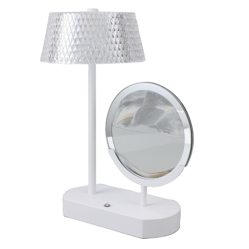 Moving Sand Desk Lamp Crystal Table Lamp USB Charging 3 Modes Stepless Dimming Touch Control Table