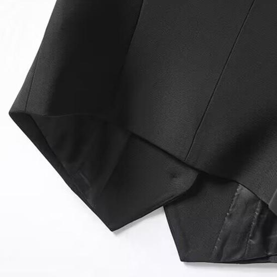Women's Sleeveless Suit Vest Slim Fit Single Breasted Business Vest V Neck Dressy Waistcoat Open
