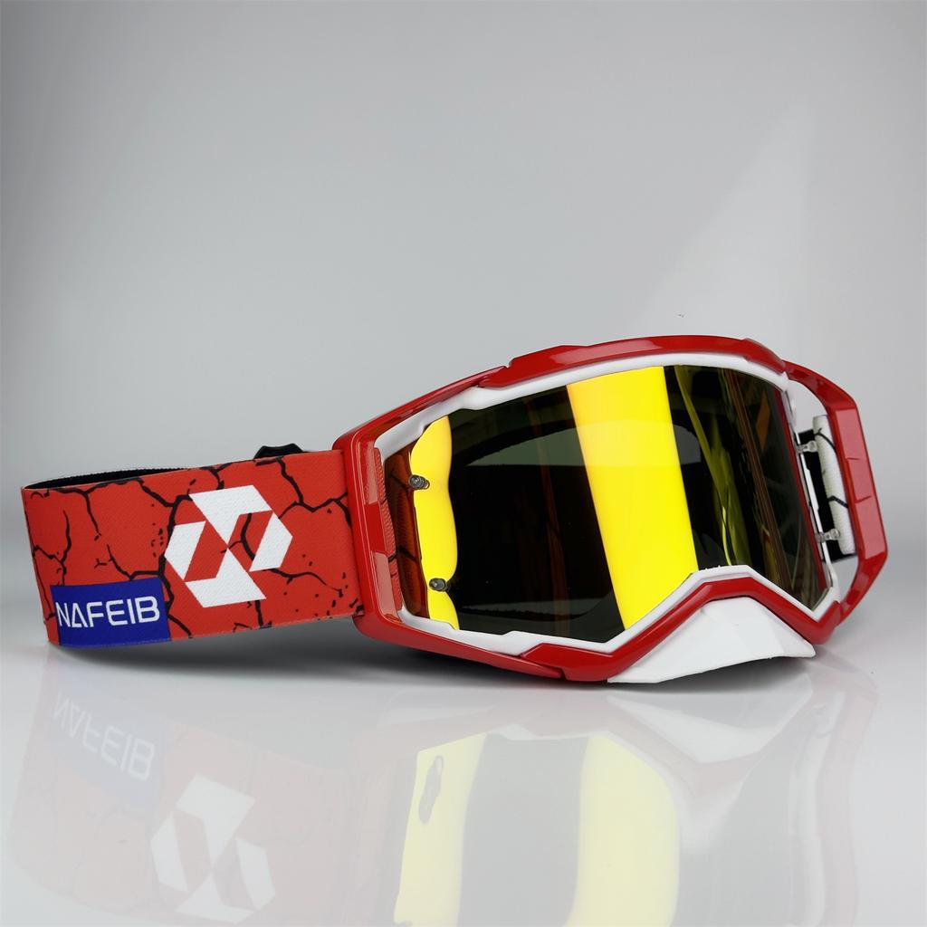 Off-Road Goggles - Tough Protection, Dirt Bike Eyewear, Motocross Gear, Anti-Fog, UV Protection, Adjustable Strap