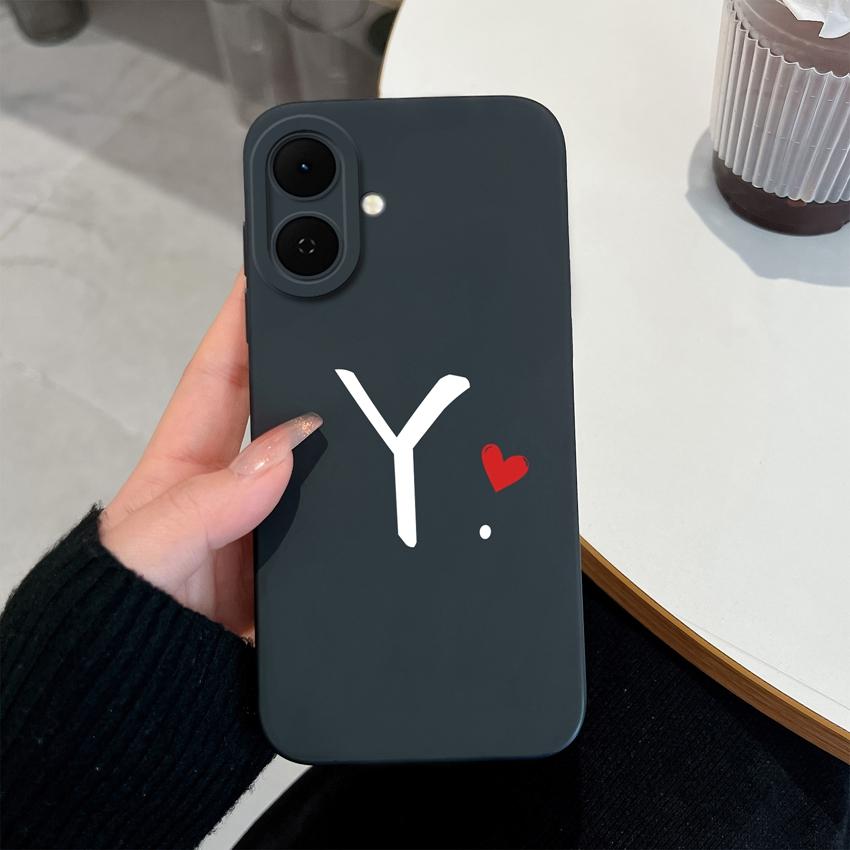 Pink Black Couple Style Phone Cover For Tecno Spark Go 2 3 1 1S Case Simple Letter Housing Soft Silicone Anti Slip Durable Shell