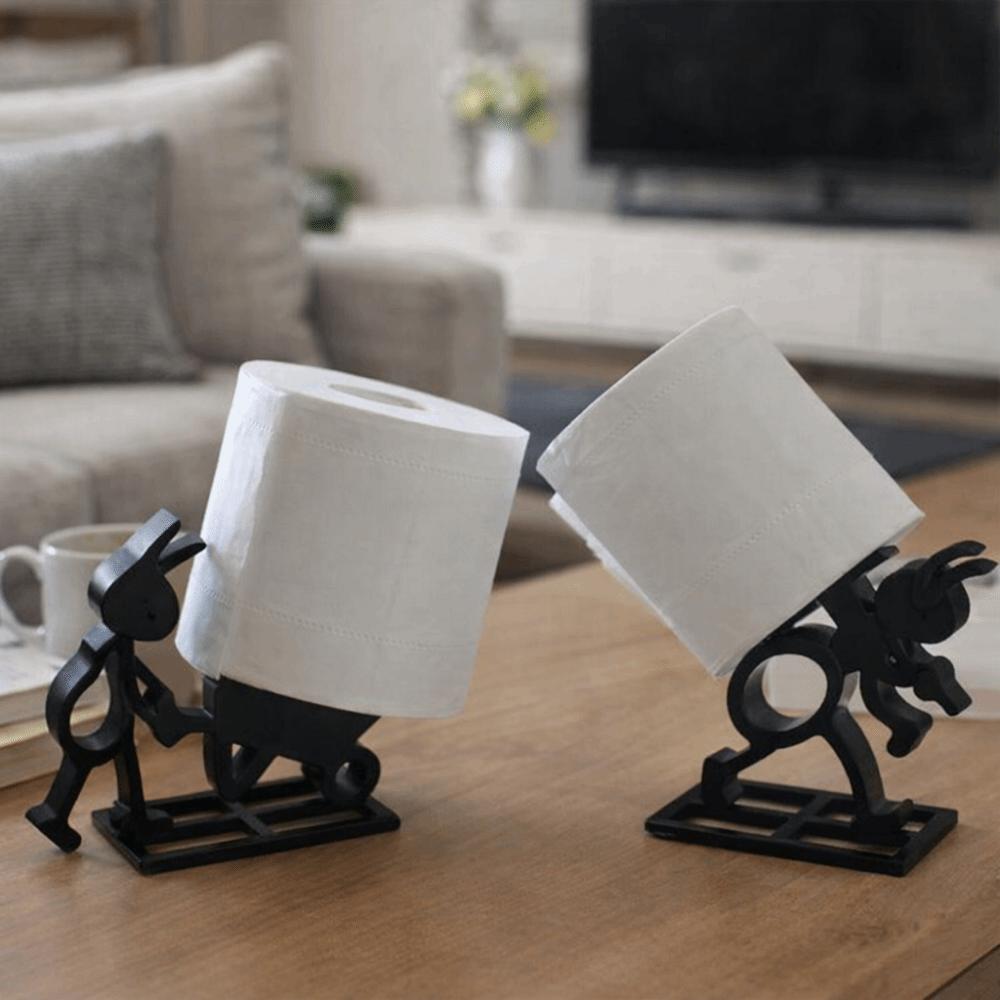 Funny 3D Printed Ant Paper Roll Holder Black Cute Ant Napkin Holder Decorative Plastic Ant Shaped Tissue Holder Camping