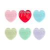 300Pcs Vibranting Color Heart Jewelry Bags Stylish Self Sealing Pouches for Business and Celebration Gifts Wrapping
