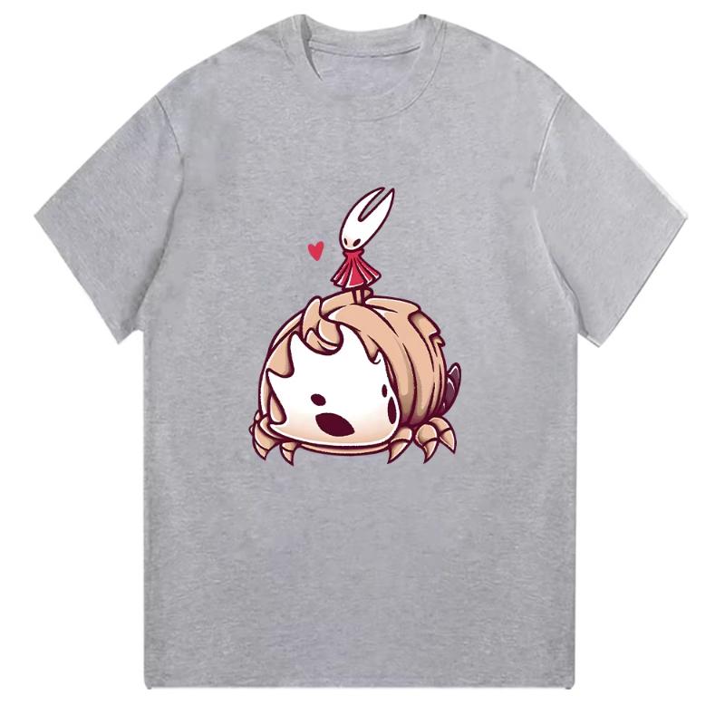 Hollow Knight Silksong Cartoon T Shirts Hornet Bell Beast Unisex T-shirt Gaming High Quality Cotton Tee Men Women Short Sleeve