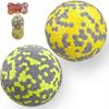 High Elastic Dog Ball, New Material Dog Toy, Indestructible Dog Toy, Dog Gift for Small and Medium Dogs(Yellow+Orange) (Yellow+Fluorescent)