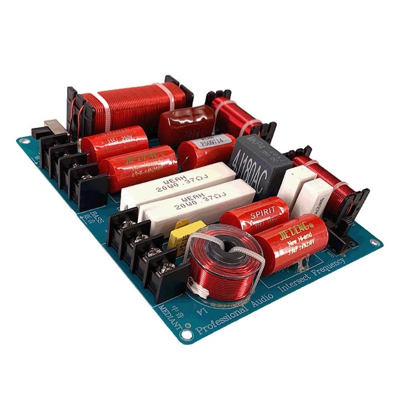 

6.14x5.31 inch Audio Frequency Divider 300W Green Durable Frequency Divider Hi-Fi Sound Filter Frequency Divider червоний