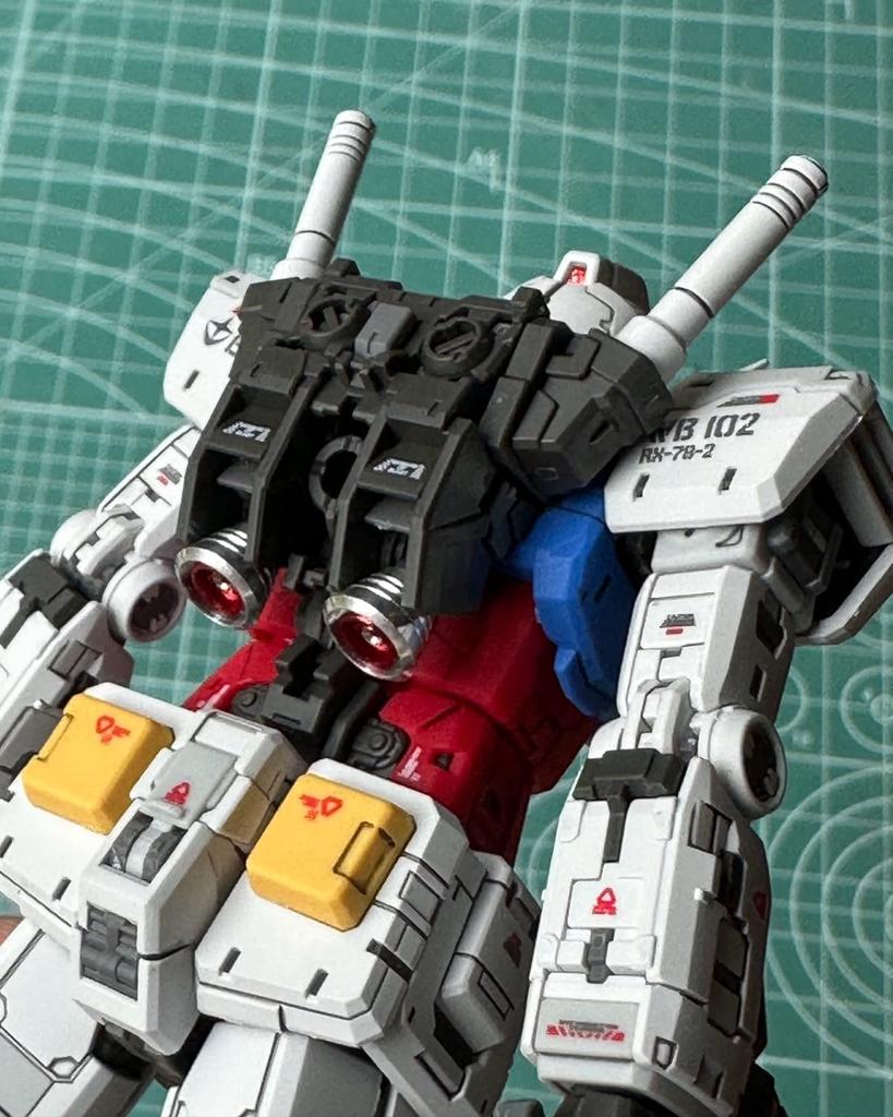 RG Gundam modification metal parts head vulcan vernier 1/144 RX-78-2 Ver.2.0 +