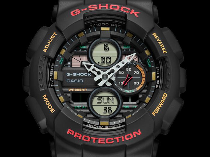 Casio G-SHOCK Men's Resin 200M Water Resistant Digital Shock Resistant Quartz Watch GA-140-1A4