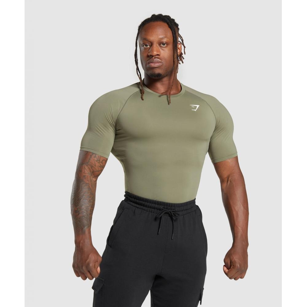 

Футболка GYMSHARK Element Baselayer Utility Green A1A3G ECJP 3XL