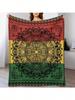 Rasta Mandala Throw Blanket Decorative Beds Blankets For Bed Halloween Christmas Decoration Blankets