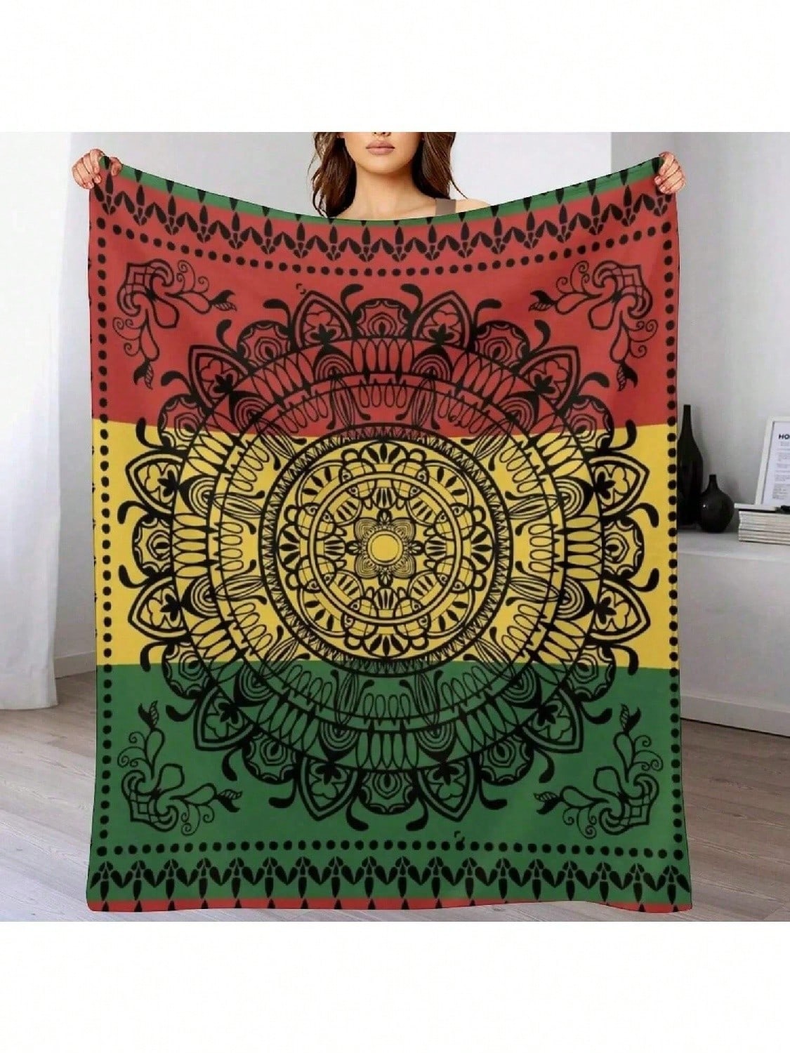 Пледы Мандала Раста Декоративные Пледы для Кровати Пледы для Постели Хэллоуин Рождественское Украшение Пледы 75X95CM
