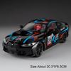 1:24 Scale M4 325li Car Alloy Diecast Model Toy Wheel Steering Wheel Suspension Doors Opened Vehice Models Toys Fashion Gift