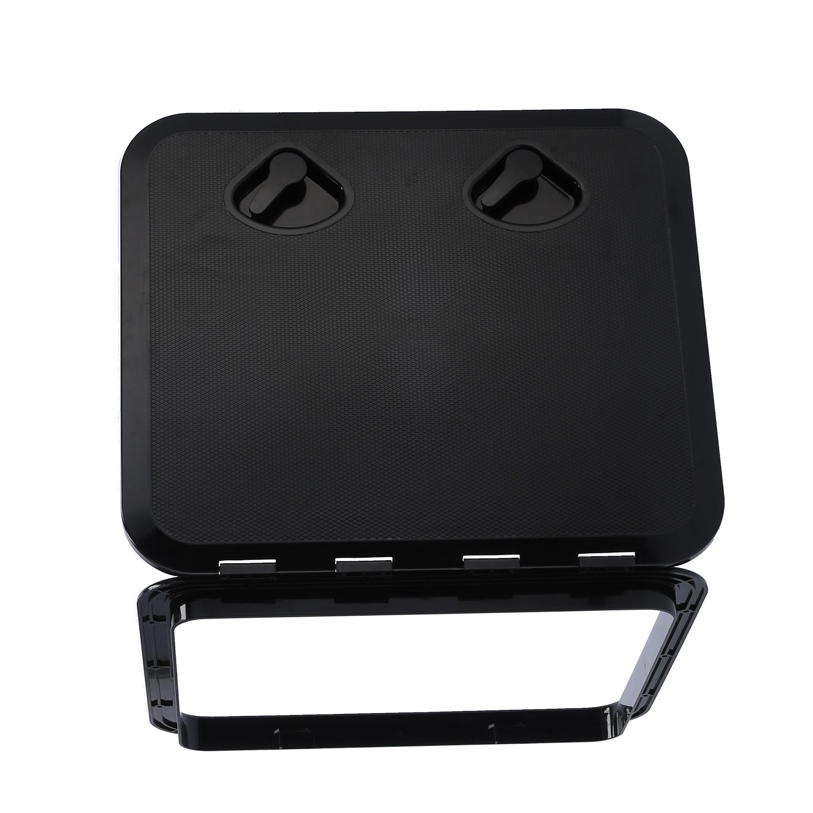 Deck Access   Inspection Cover Anti UV with Lock Accessory for Marine Boat 20x18in(Black )