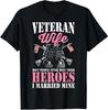 New Limited Veteran Wife Married Mine Proud Military Veteran Husband T-Shirt Mens Womens Tees Top Tops Tee