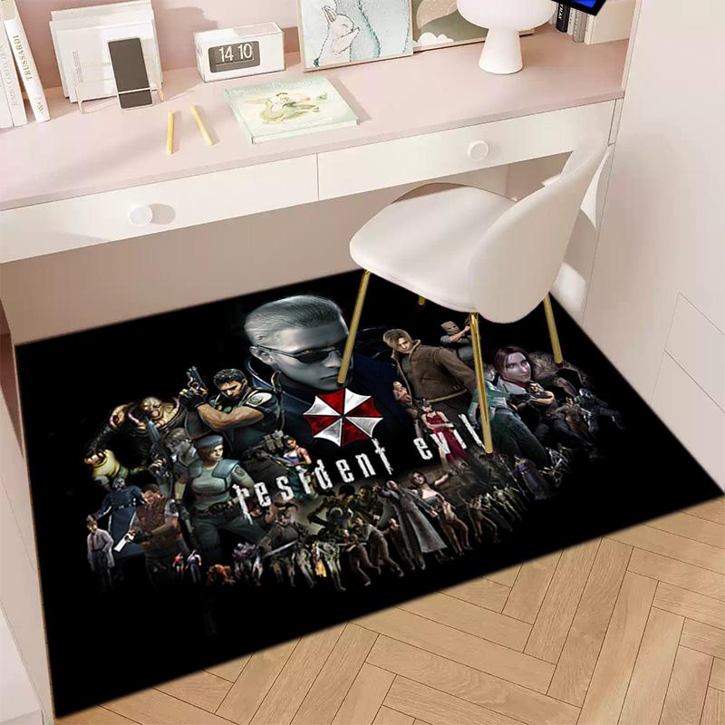 Sci-Fi game Resident Evil, Umbrella Corporation, soft carpet, home living room, office chair pad, door mat, door mat carpet U6