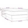3144244 vidaXL Divan Bed with Mattress White 100x200cm Faux Leather