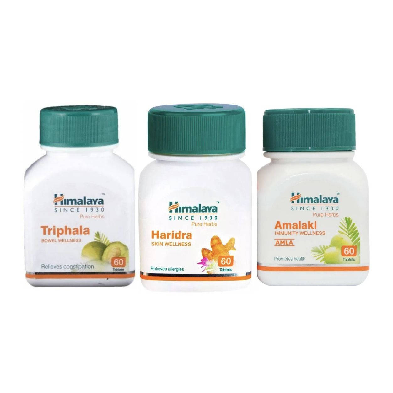 

Набір Тріфала, Харідра, Амалакі (3 шт x 60 таб), Triphala, Haridra, Amalaki Set, Himalaya