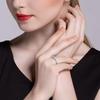 Moissnaite Ring for Women S925 Sterling Silver Wedding Sparkling Certificated Lab Diamond Finger Rings Jewelry