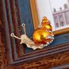Animal Alloy Snail Brooch With Electroplated Finish For Women Fashion Accessory