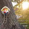 1 Piece of Resin Handicraft for Rabbit Dwarf Tree Hanging, Handmade, Dwarf Reading Book, Small Rabbit Statue, Easter Decorative