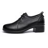 Qiang Ren Women's Genuine Leather Mid-Heel Oxford Shoes