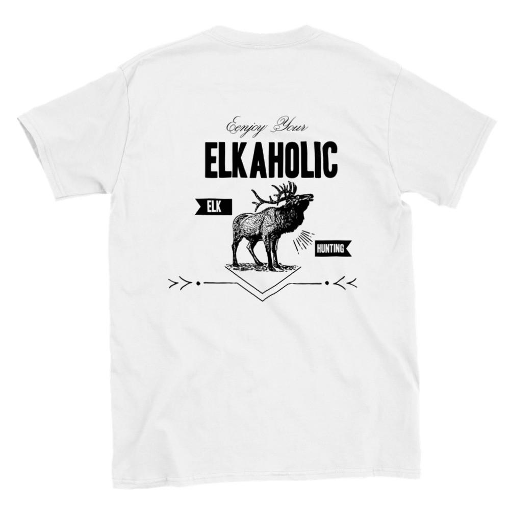 Elkaholic - Elk Hunting - Classic Unisex Crewneck T-shirt Unisex T-Shirt M