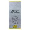 Marushin Face the Antibacterial and Odor 1705004300 Towel, "Andy Mouse" Character, 100% Cotton, Resistant,