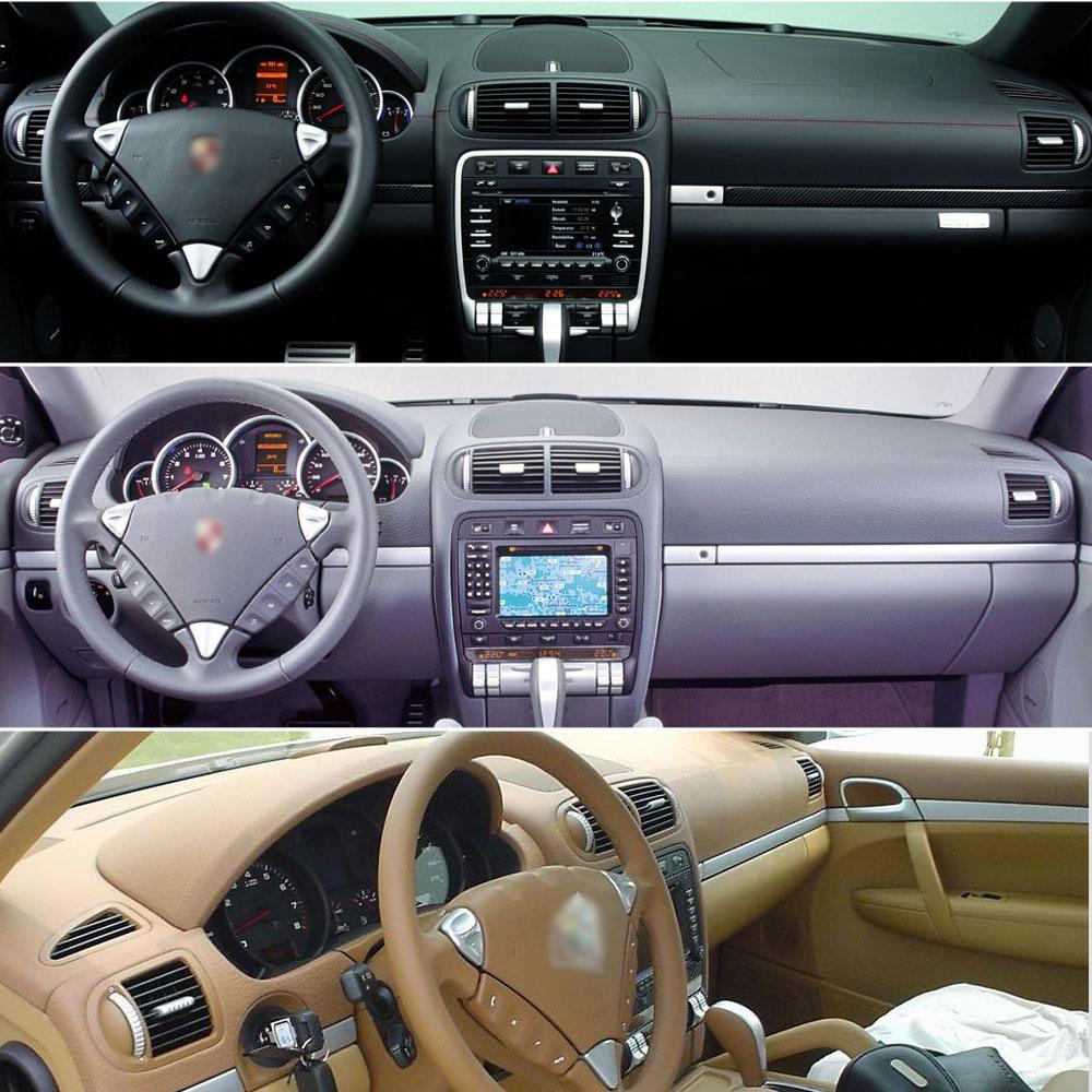 LHD RHD Car Front Dashboard Left Right Center Air Vent Grille AC Vent Oulet Cover Panel For Porsche Cayenne 955 9PA 2003-2009