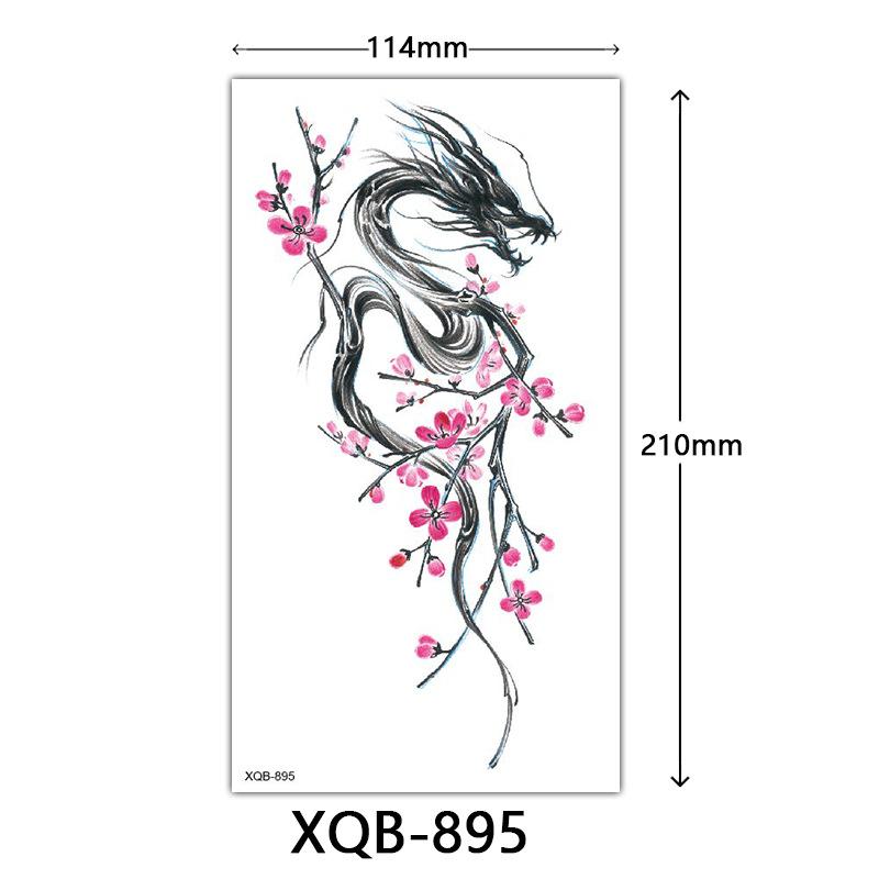 Small Full Arm Tattoo Sticker, Flower Letters, Plain Flower Tattoo Sticker Tattoo