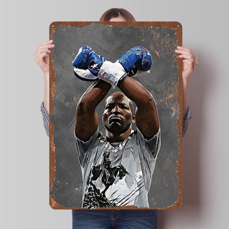 Bernard Hopkins Boxer Metal Posters Custom Vintage Metal Signs Wall Art Tin Plaque for Man Cave Modern Home Decoration Luxury