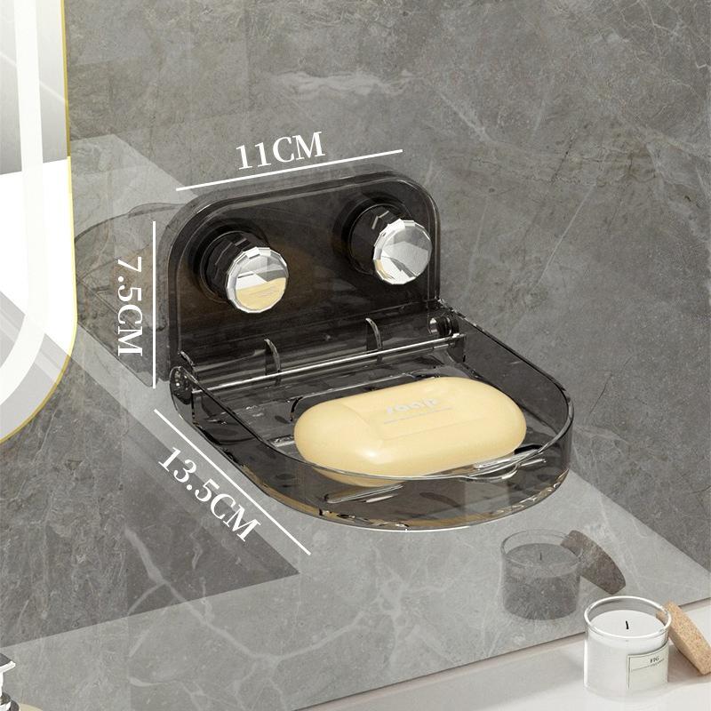 

Suction Cup Bathroom Shelves Wall Shower Shampoo Rack No Drill Anti Rust Storage Shower Rack Organizer Bathroom Accessories