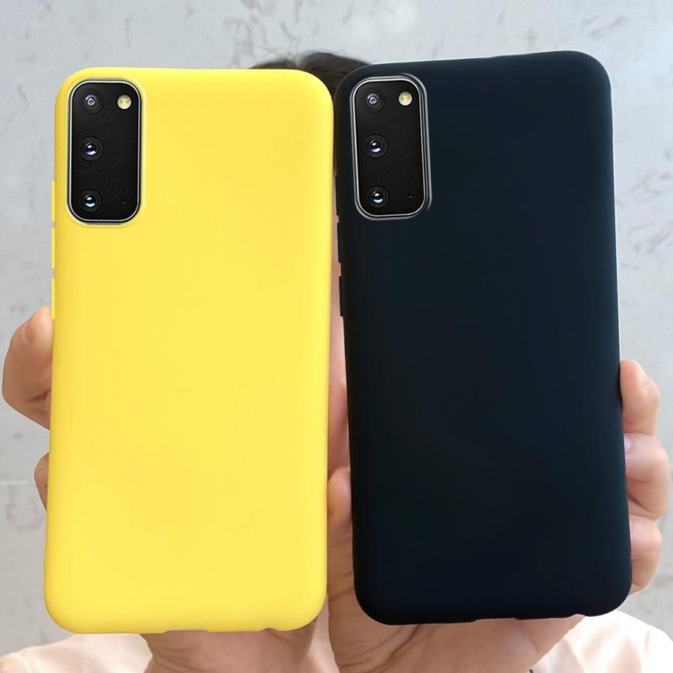Per Samsung Galaxy S20 2020 Custodia Lusso Silicone Liquido Morbida Cover Protettiva Guscio Per Samsung S20 S 20 SM-G980F GalaxyS20 Capa