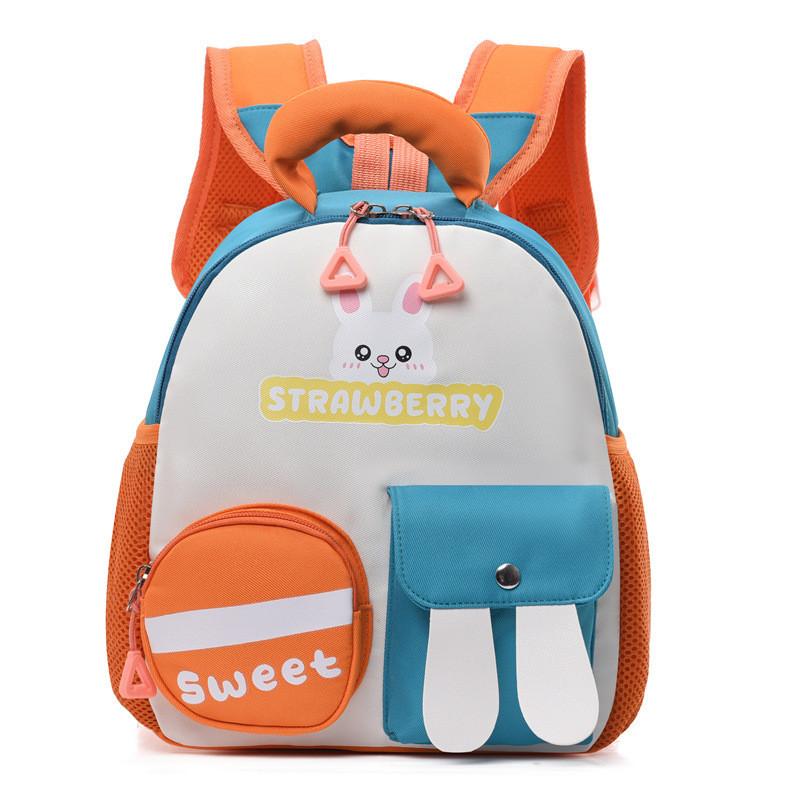 Charming Cartoon Preschool Backpack Comfortable Nylon Unisex School Bag For Children