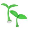 CHILDWEET 2pcs Car Sticker Seedling Sprout Car Topper Grass Bean Car Sticker Car Exterior