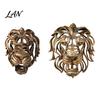 Industrial Style Wall Decoration Lion Sculpture, Resin Retro Bronze Decorative Art, 3D Animal Head Modern Artistic Accents Figurine, Hollow