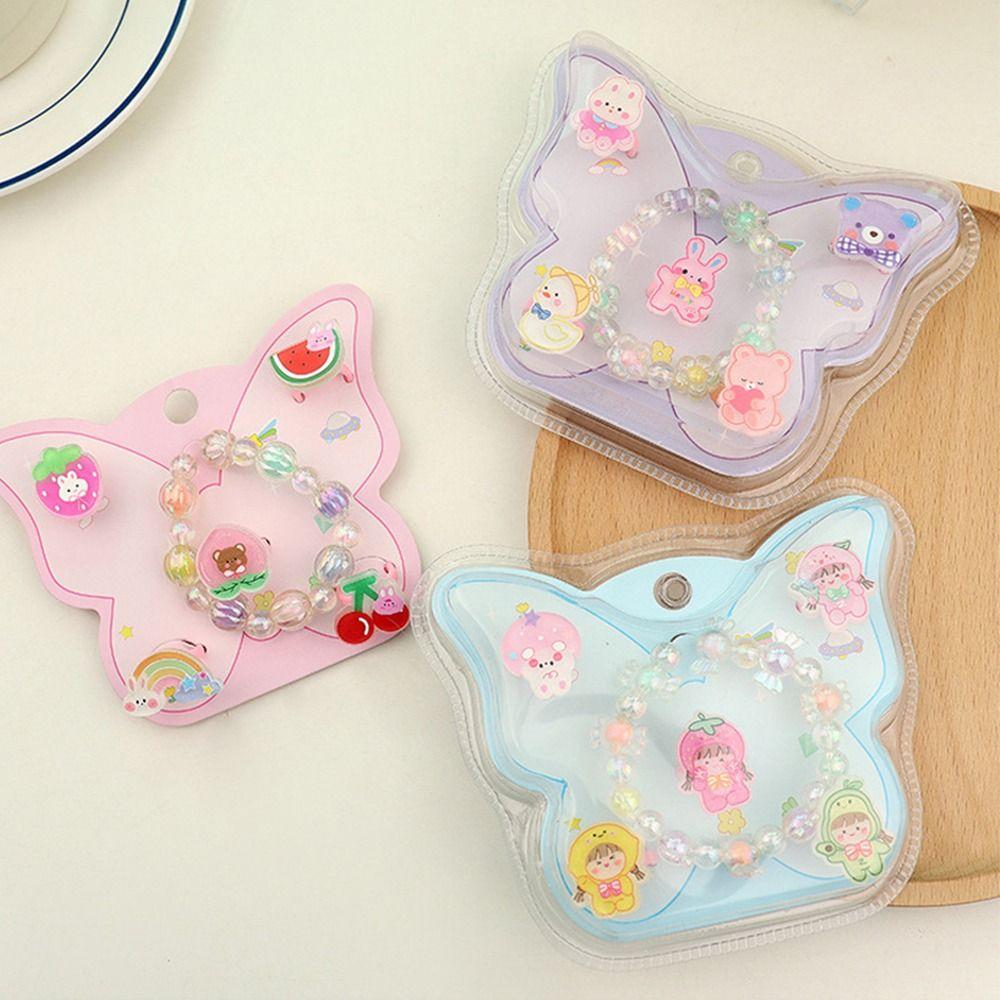 

Acrylic Girl Gift Rabbit Bear Korean Style Ring Kids Hand Strap Kids Bracelet Children Girl Ring