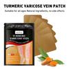 Mexmy Turmeric Varicose Vein Patch | Herbal Relief Patches for Legs Swelling Spider Veins and Fatigue Support Varicose Veins (12 Patch)(Pack of 1)