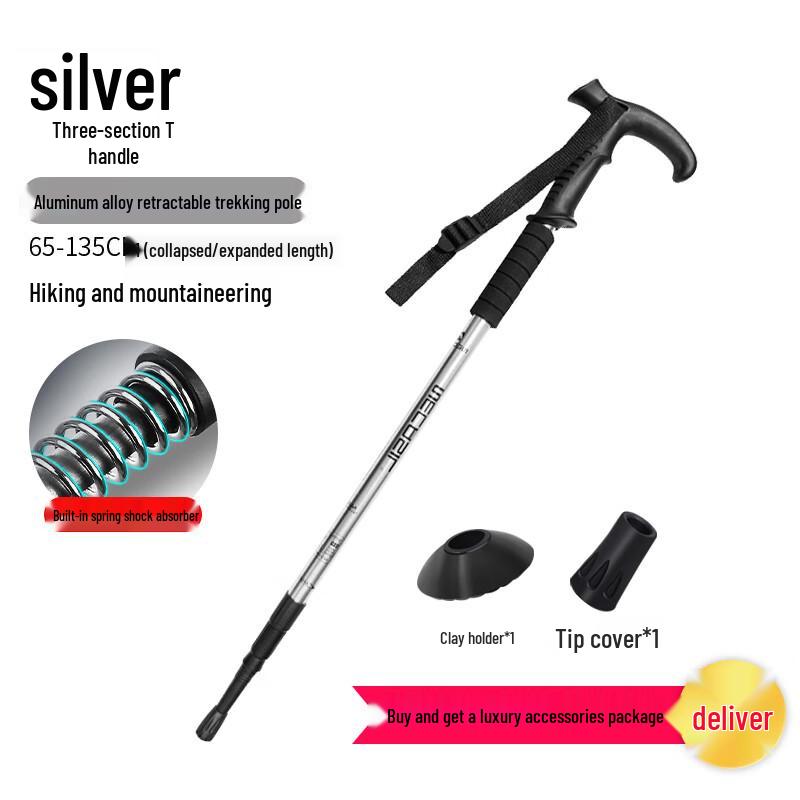 Luxury 3-Section Telescopic Trekking Pole